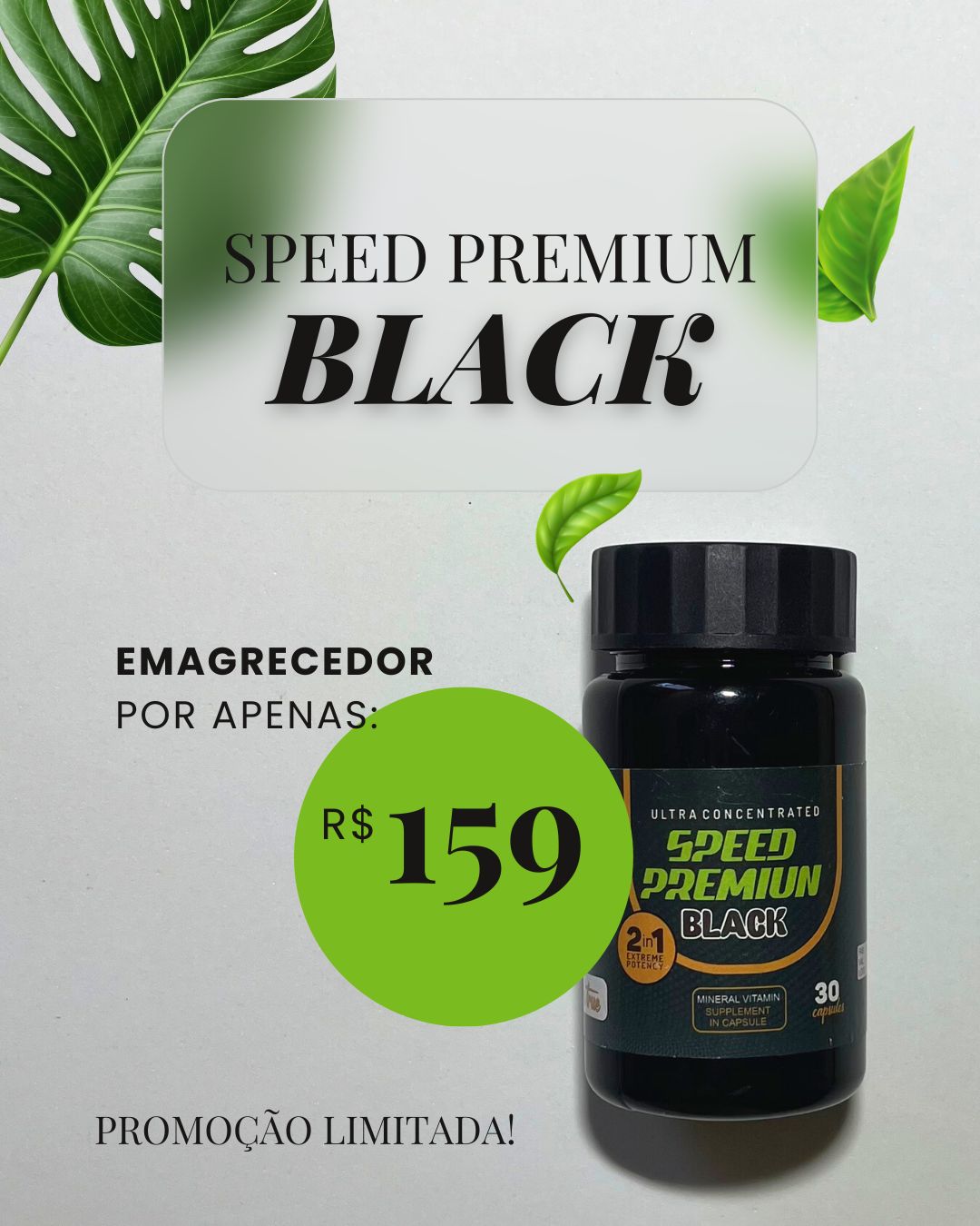 SPEED PREMIUM BLACK EMAGRECEDOR EXTRA FORTE Speed Premium